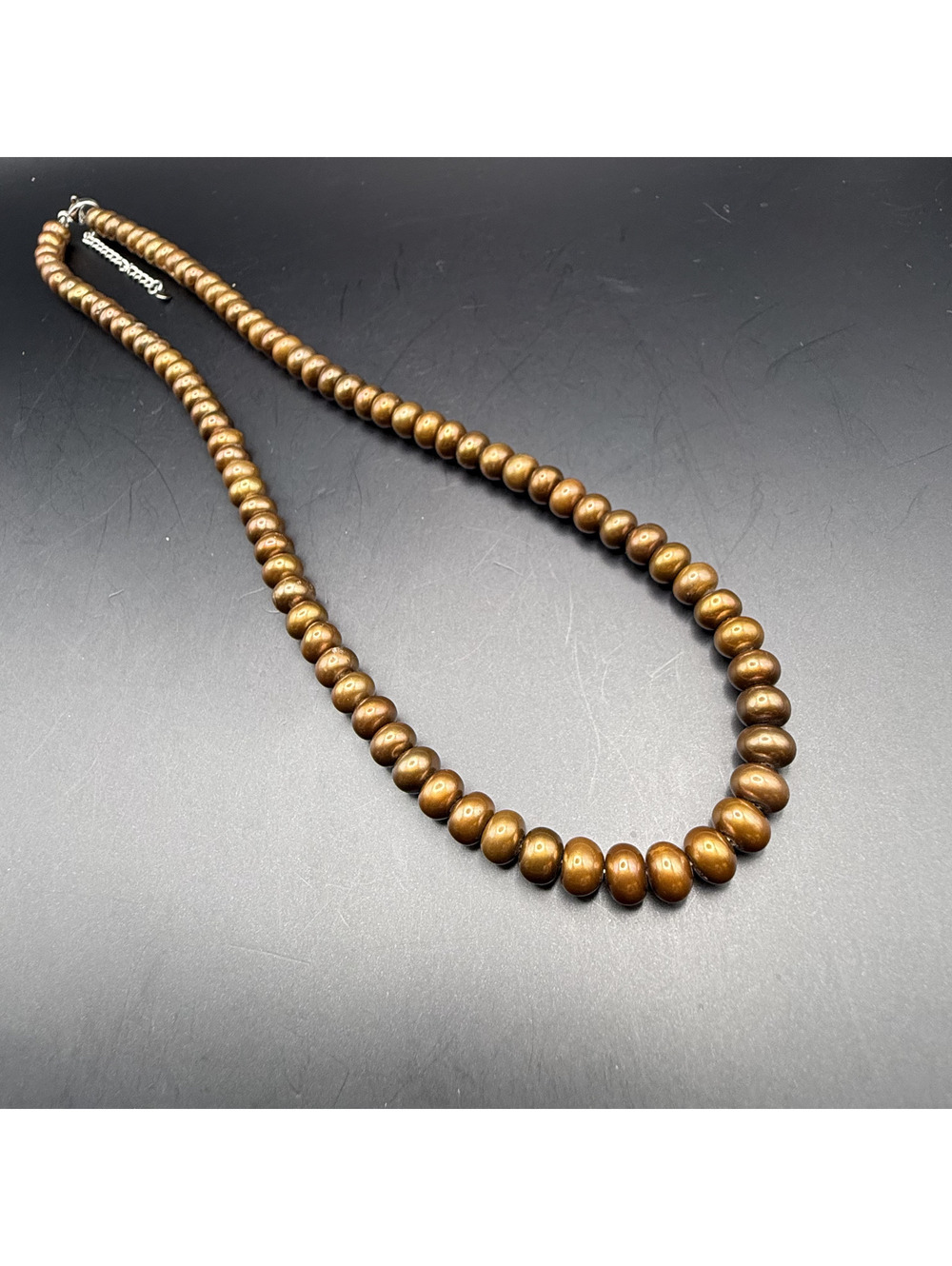 candy+clover elite golden shell pearl necklace